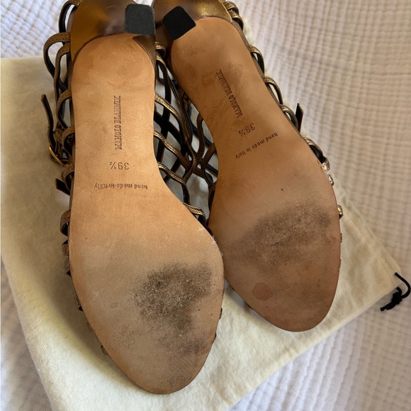 Manolo Blahnik dark golden sandals size 39 1/2 - Picture 6 of 6